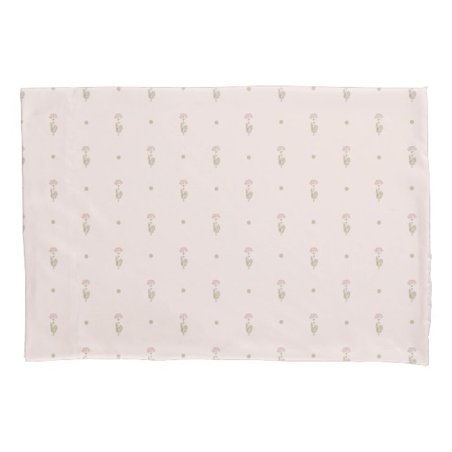 Padrão Minimalista de Flores Silvestres com Pontos (Frente)