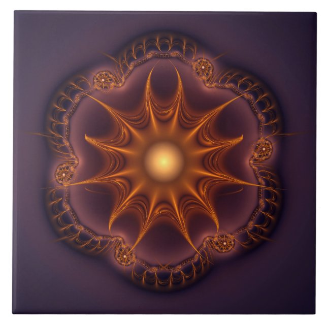 Padrão místico da fada fractal mágica (Frente)