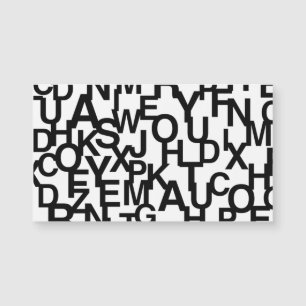 Padrão moderno, abstrato, confuso com letras