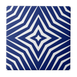 Padrão moderno com estrelas branco e azul-marinho 