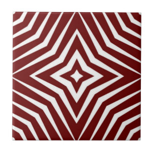 Padrão moderno com estrelas branco e vermelho tijo