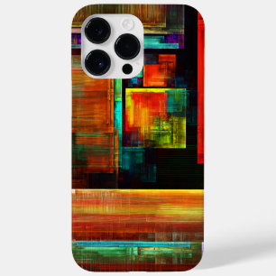 Padrão Moderno de Abstrato de Arte Quadrados Color