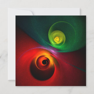 Padrão Moderno de Abstrato de Arte Yin Yang Verde