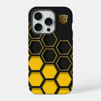 Padrão Moderno de Mel Amarelo e Preto em Favo de M