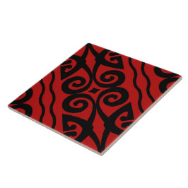 Padrão Moderno Elegante Preto E Vermelho