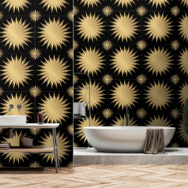 Padrão Moderno Negro Ouro Elegante