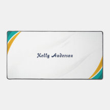 Padrão Moderno Verde e Amarelo com Sinal Personali