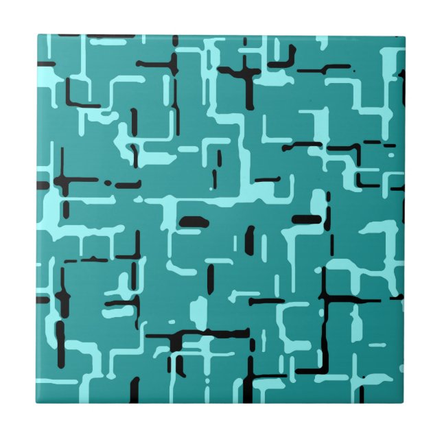 Padrão Moderno Verde Teal (Frente)