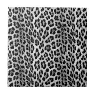 Padrão monocromático preto e branco, leopardo