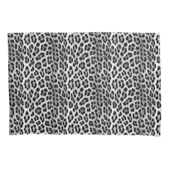 Padrão monocromático preto e branco, leopardo (Frente)