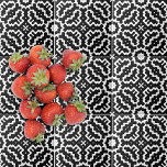 Padrão Mosaico abstrato moderno Preto E Branco<br><div class="desc">design abstrato e azulejo decorativo moderno com um padrão de mosaico geométrico em preto e branco.</div>