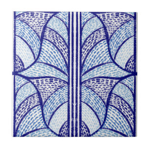 Padrão Mosaico Azul do Mediterrâneo