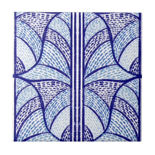 Padrão Mosaico Azul do Mediterrâneo (Frente)