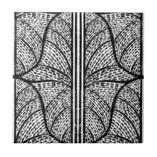 Padrão Mosaico Branco e Preto do Mediterrâneo