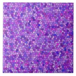 Padrão Mosaico Rosa Roxo