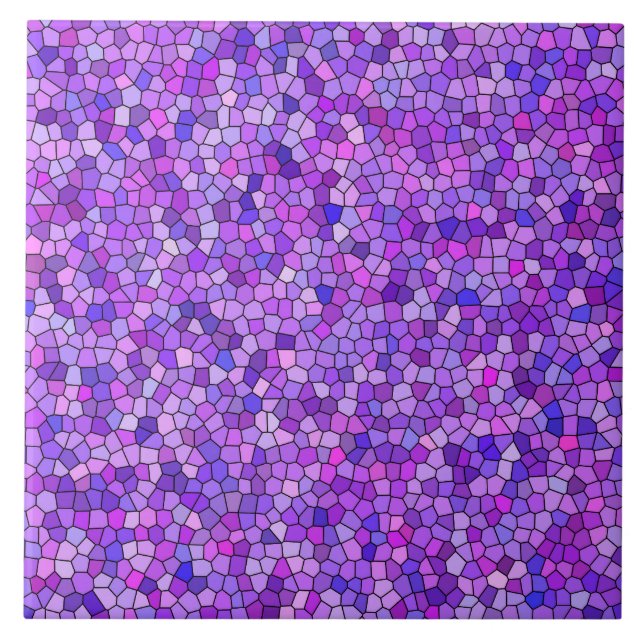 Padrão Mosaico Rosa Roxo (Frente)
