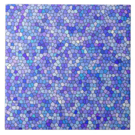 Padrão Mosaico Roxo Azul