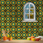 Padrão Mosaico Tropical Sunset Marroquino<br><div class="desc">Um design marroquino com cores tropicais sunset para lembrá-los das vibrações românticas de um pôr do sol.</div>