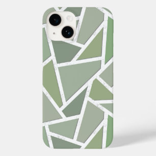 Padrão mosaico verde oliva
