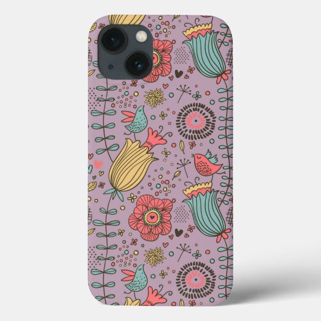 padrão na moda floral com flores (Verso)