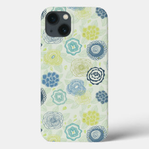padrão Na moda floral com flores bonitas