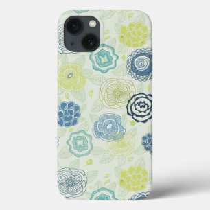 padrão Na moda floral com flores bonitas