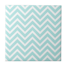 Padrão na moda Teal Blue Chevron
