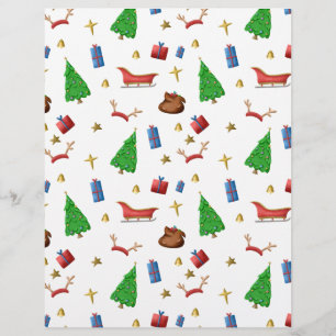 Padrão natalício em álbuns brancos e pretos