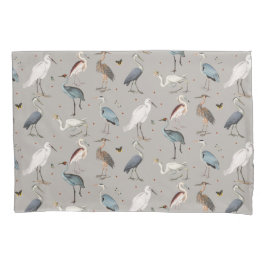 Padrão Natural do Heron Bird Egret da Aquarela