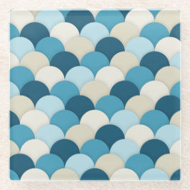 Padrão Náutico Moderno de Escala de Sereia Azul