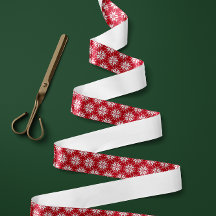 Padrão Nórdico de Neve Vermelho e Branco