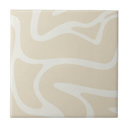 Padrão Orgânico Simples Bege Creme