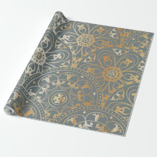 Padrão oriental Mandala - Papel de embrulho
