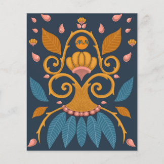 Padrão ornamentado Estilo medieval personalizado