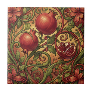 Padrão Ornamental de Romã Art Nouveau
