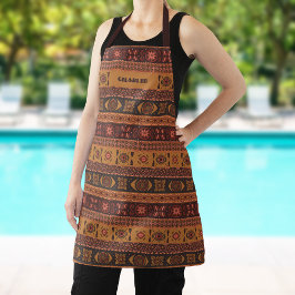 Padrão Ornamental Moderno Terracotta Tribal