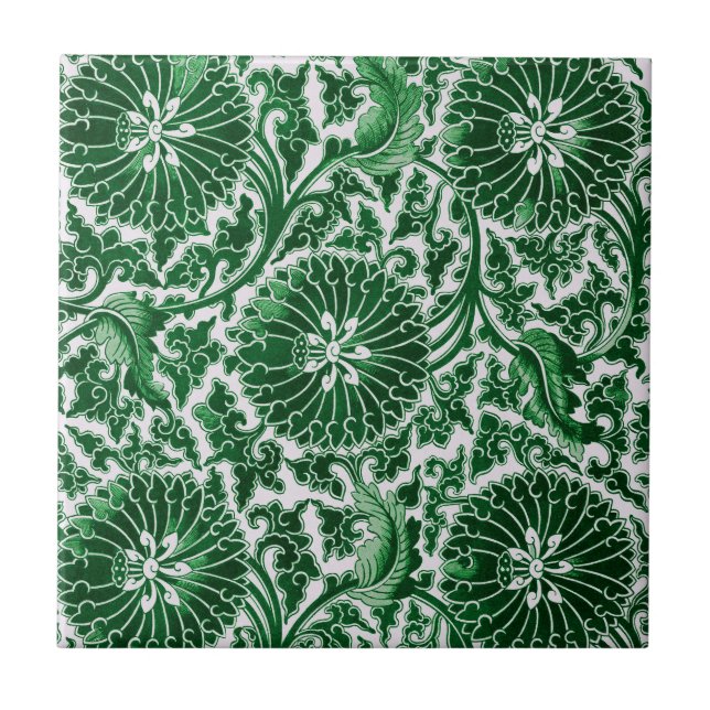 Padrão Ornamental Ornamental Vintage Green (Frente)