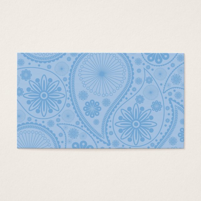 Padrão paisley azul (Frente)