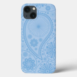 Padrão paisley azul