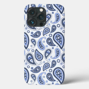 Padrão Paisley Azul