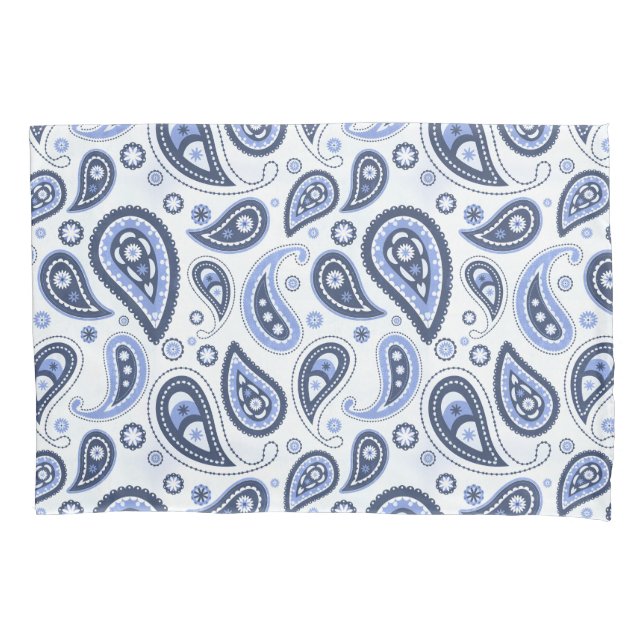 Padrão Paisley Azul (Frente-Esquerda)