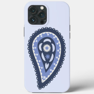 Padrão Paisley Azul
