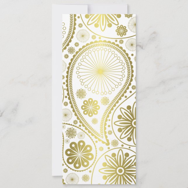 padrão paisley Dourado (Frente)