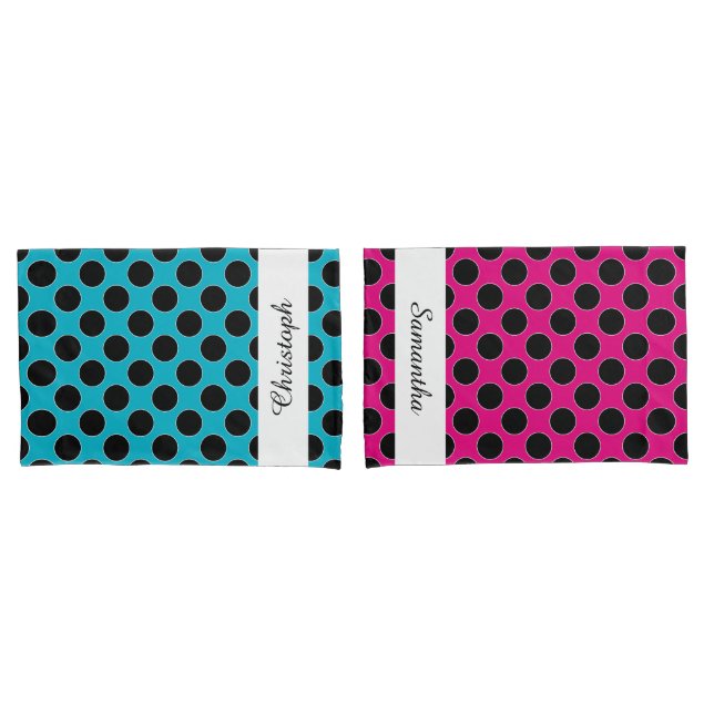 Padrão perfeito de pontos preto / contorno branco (Frente - conjunto)