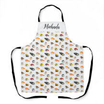 Padrão personalizado de chef sushi Apron