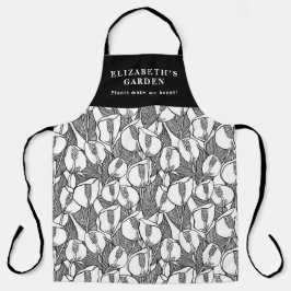 Padrão Personalizado De Lily De Paz Preta E Branca