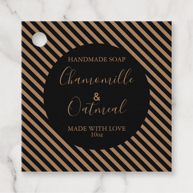 Padrão Personalizável de Etiqueta Soap Moderno (Frente)