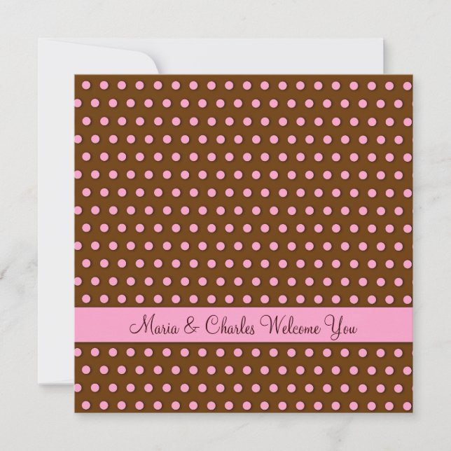 Padrão Polkadot Rosa Bebê (Frente)