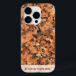 Padrão Pontuado da Estrutura do Spotet Rock com No<br><div class="desc">Estrutura de pedra delicada, a partir de uma superfície limpa e escovada. Um padrão pontilhado vivo, com cores de preto a cinza, com laranja a marrom como o maior impacto. Uma textura que se ajustado na maioria dos produtos. O nome é impresso em laranja profundo em banner branco semitransperante. O...</div>