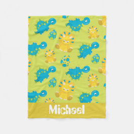 Padrão pré-histórico de dinossauros cobertor de be